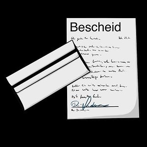 Bescheid in Briefform